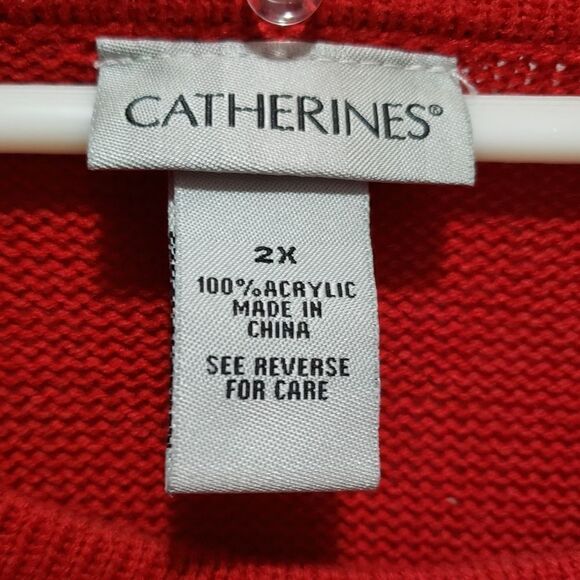 Catherine's red sweater 2x - Picture 3 of 6